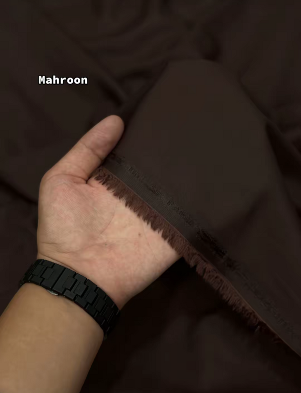 J.Junaid Jamshaed  winter wash and Wear premium volume Mahroon