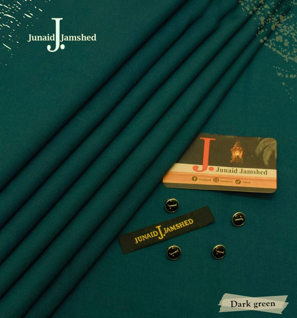 J.Junaid Jamshaed winter wash and Wear premium volume forest green