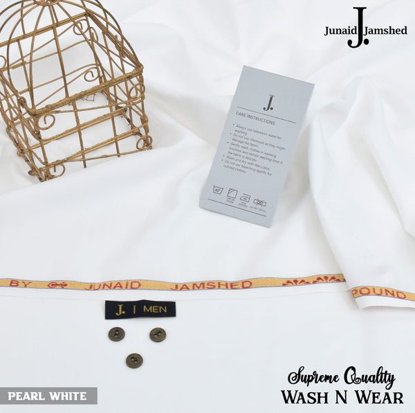 J.Junaid Jamshaed winter wash and Wear premium volume off white