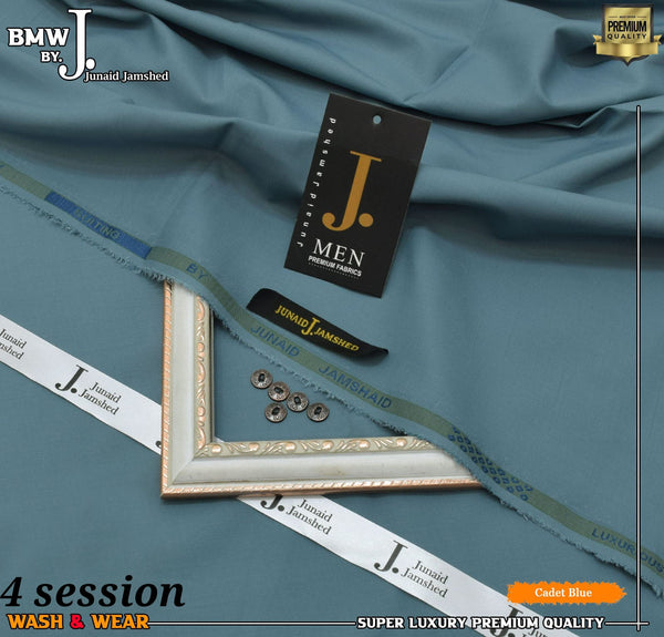 J.Junaid Jamshaed winter wash and Wear Boski cadet blue